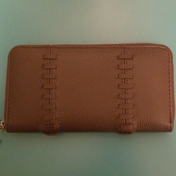 NWT Dark Chocolate Zip-up Wallet - Picture 2 of 7